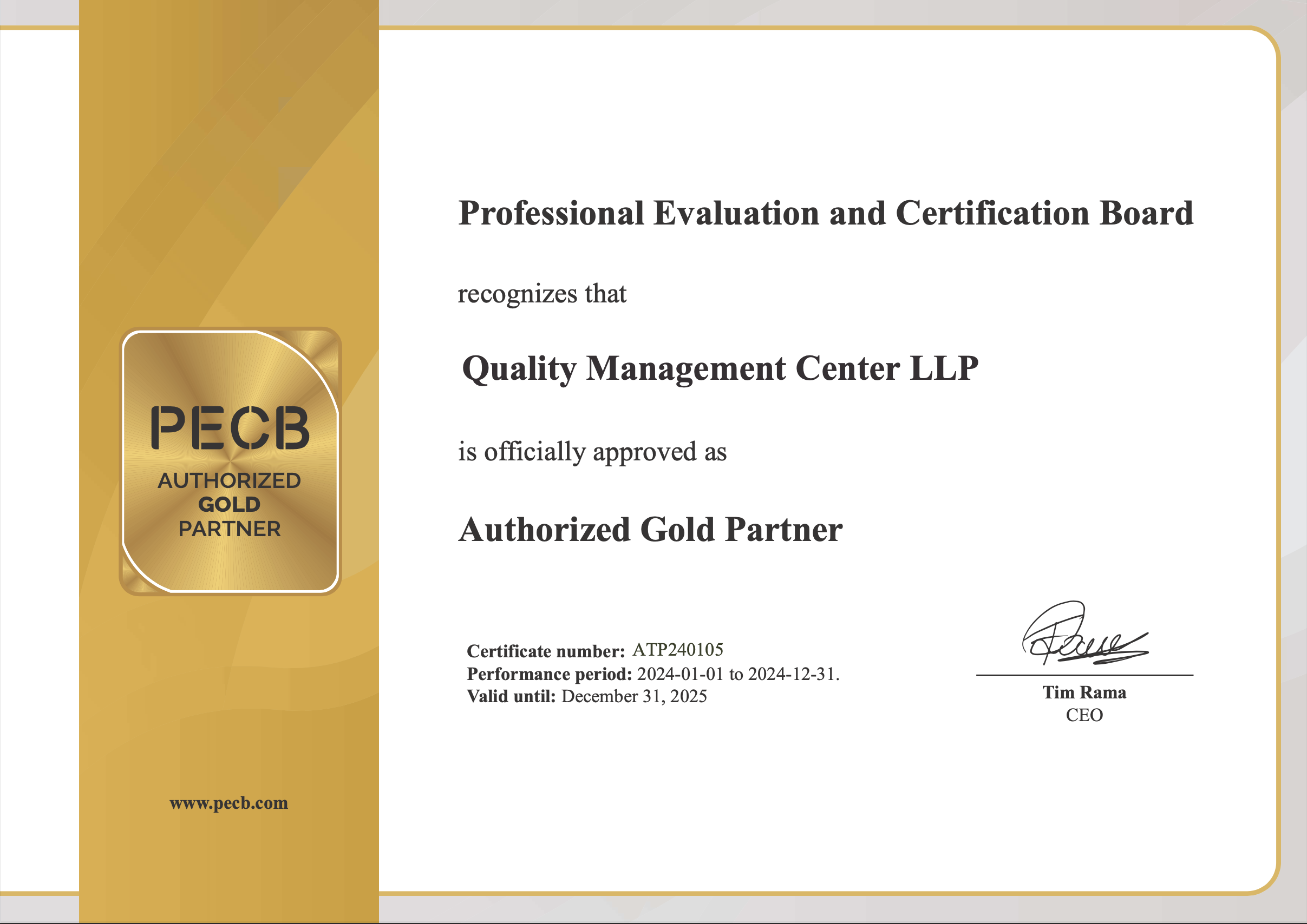 pecb gold
